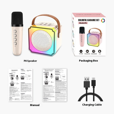 Micrófono Karaoke Doble con Parlante para Interiores y Exteriores - Image 3