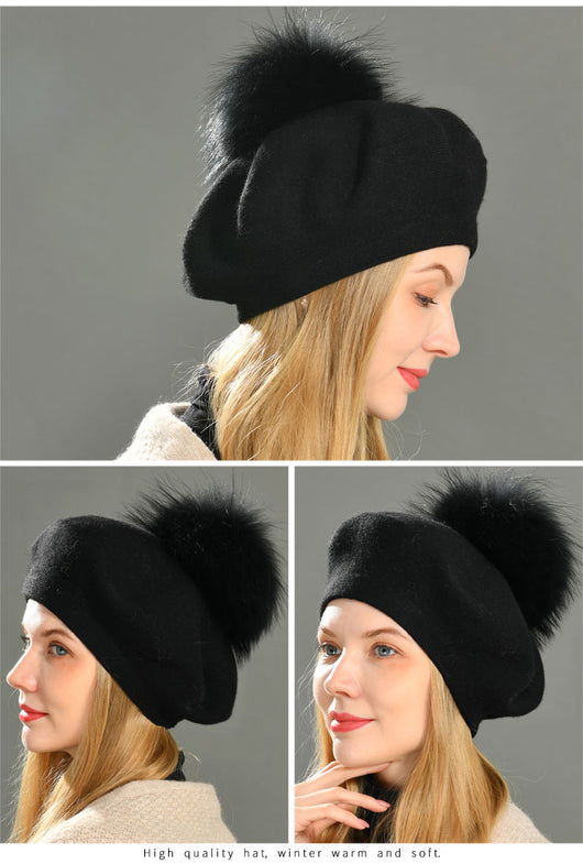 Boina de Lana Tejida para Mujer - Estilo Casual Otoño Invierno - Image 38