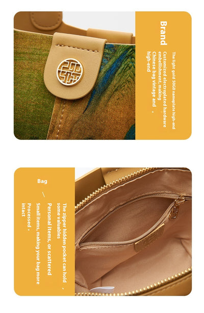 Bolsa Clutch Estilo Chino Tradicional con Diseño de Canasta Tejida - Image 17
