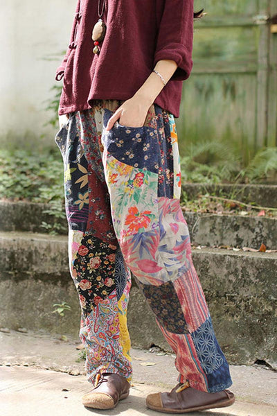 Pantalones Casuales Sueltos de Algodón y Lino Doble Capa para Primavera - Image 9