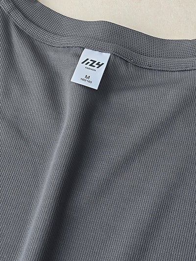 Camiseta Manga Corta Textura Waffle para Hombre - Image 32