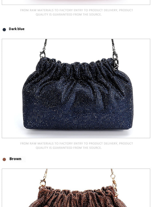 Bolso de Noche con Diamantes Completos y Cordón Ajustable - Image 25