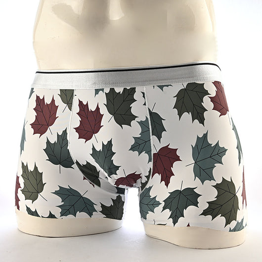 Boxers Hombre Estampado Floral Seda de Hielo Cintura Media Transpirables - Image 28