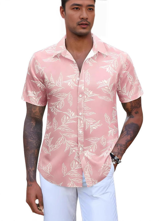 Camisa Floral Casual Manga Corta Estilo Europeo - Image 6