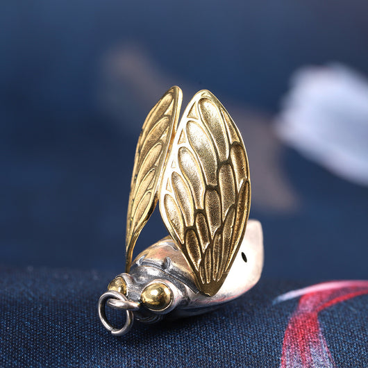 Dije Abeja de Plata Tailandesa Unisex Personality - Image 6