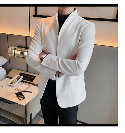 Blazer Slim Fit Ruoshuai para Hombre - Chaqueta Casual de Otoño - Image 21