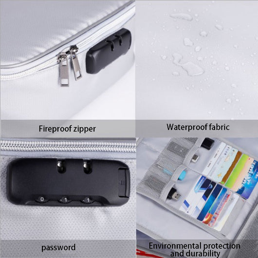 Caja de Almacenamiento Resistente al Fuego e Impermeable para Documentos y Valores - Image 18