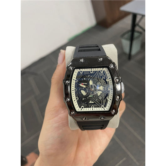 Reloj de Hombre Cilíndrico con Movimiento de Cuarzo Luminoso - Image 15