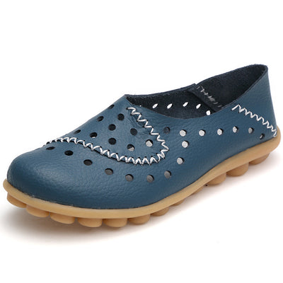 Zapatos Planos de Cuero para Mujer con Tacón Bajo - Image 6