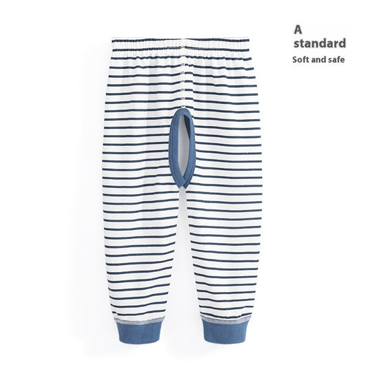 Pantalones de Algodón Puro con Abertura Frontal para Bebé Niño - Image 11