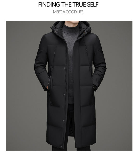 Chaqueta Acolchada de Pato con Gorro Desmontable - Abrigo Cálido Hombre - Image 28