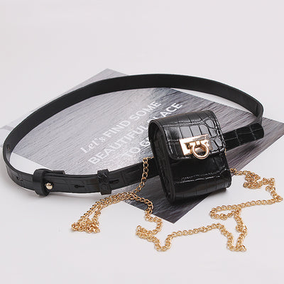 Bolso Cintura Dorado con Cadena - Monedero Compacto y Elegante - Image 6
