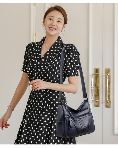 Bolso Mensajero de Cuero Genuino Estilo Minimalista - Image 14