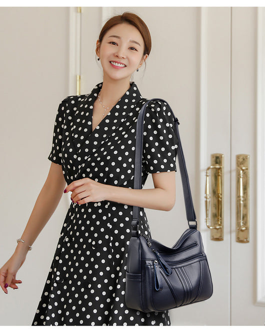 Bolso Mensajero de Cuero Genuino Estilo Minimalista - Image 14