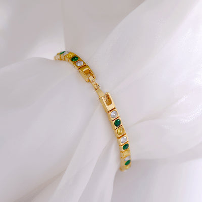 Reloj de Bolsillo Mujer Lujo Degradado Diamante Verde Primavera - Image 16