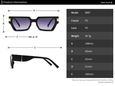 Gafas de Moda Cuadradas Europeas y Americanas - Image 10