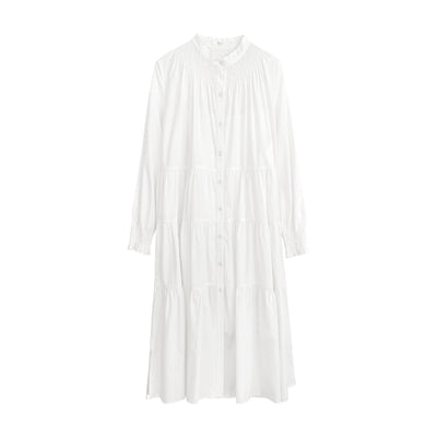 Vestido Casual Plisado Cuello Redondo para Mujer - Image 3