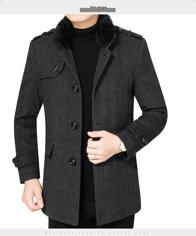 Abrigo de Lana Merino Otoño-Invierno Casual - Image 16