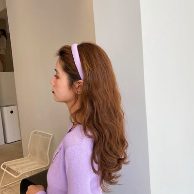 Diadema de Esponja Acolchada de Color Sólido - Accesorio para el Pelo - Image 30