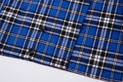Camisa de Cuadros con Botones Bordados para Niños - Image 16