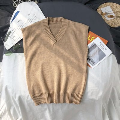 Chaleco Desabotonado Cuello V Estilo Coreano - Image 3