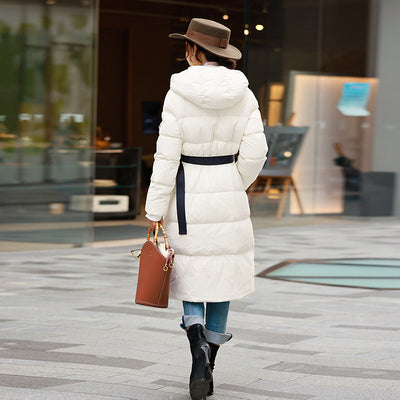 Chaqueta Acolchada con Capucha para Mujer - Largo hasta la Rodilla - Image 11