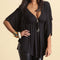 Blusa Manga Murciélago Mujer - Camisa Lisa Elegante