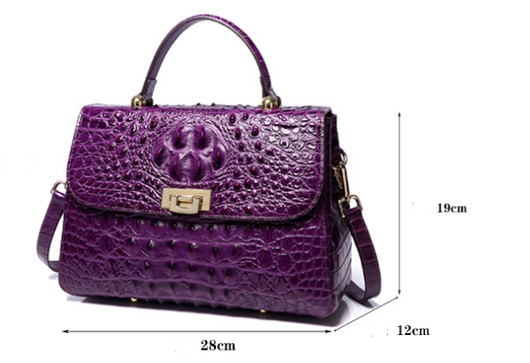 Bolso Mensajero de Cuero para Mujer con Patrón de Peces - Image 9