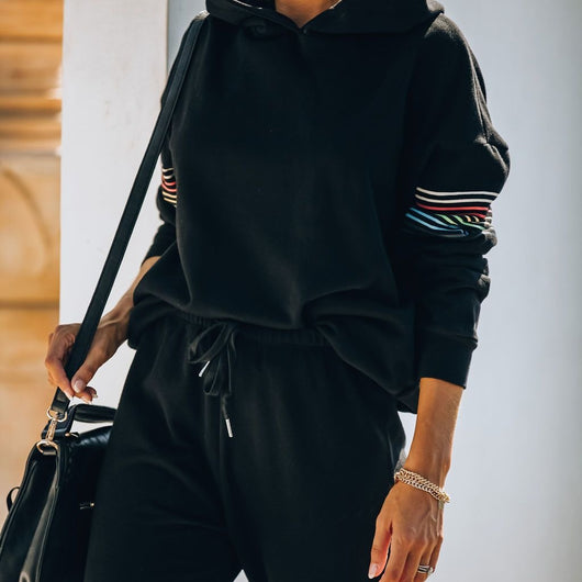 Conjunto Deportivo con Capucha Combinado en Tonos Otoñales - Image 2