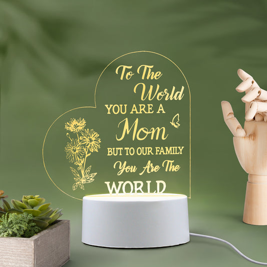 Lámpara LED 3D Nocturna USB - Luz Ambiental para Dormitorio - Image 2