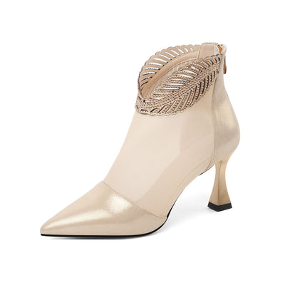 Zapato de Tacón Alto Puntiagudo con Cierre de Cremallera - Image 6