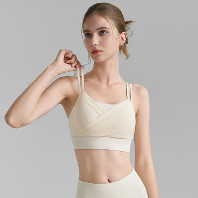 Sujetador Deportivo Mesh Plisado Backless para Fitness - Image 3