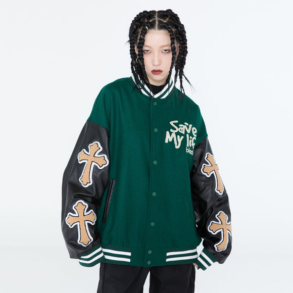 Jersey de Béisbol Hip Hop Street Tide con Bordado Cruzado