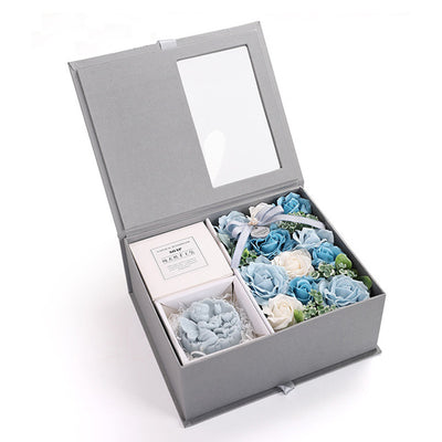 Caja de Jabón Floral en Forma de Corazón - Flores de Jabón Artesanal - Image 12