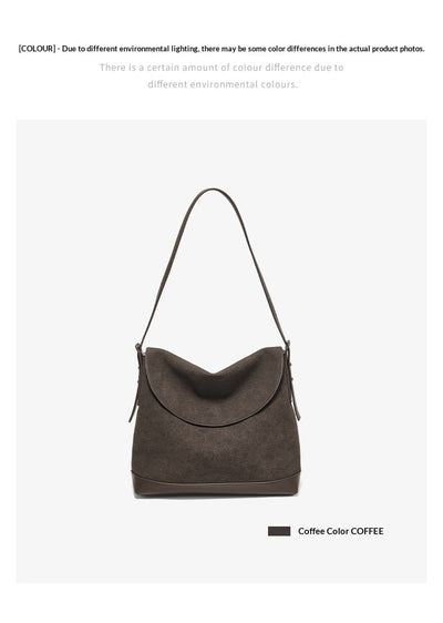 Bolso de Hombro Ante Sintético con Gran Capacidad y Correa Cruzada - Image 14