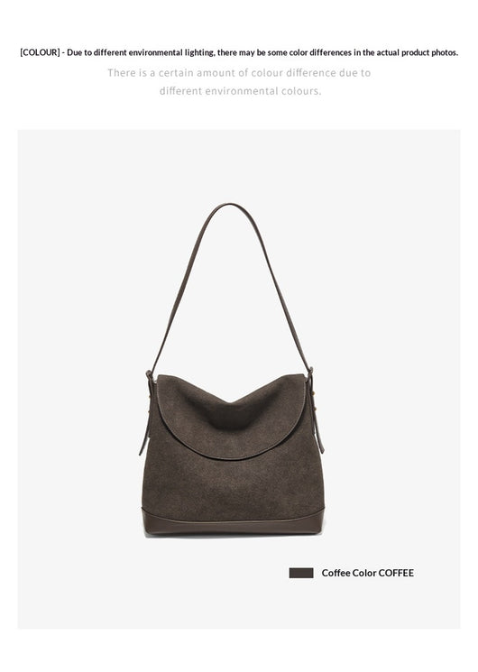Bolso de Hombro Ante Sintético con Gran Capacidad y Correa Cruzada - Image 14