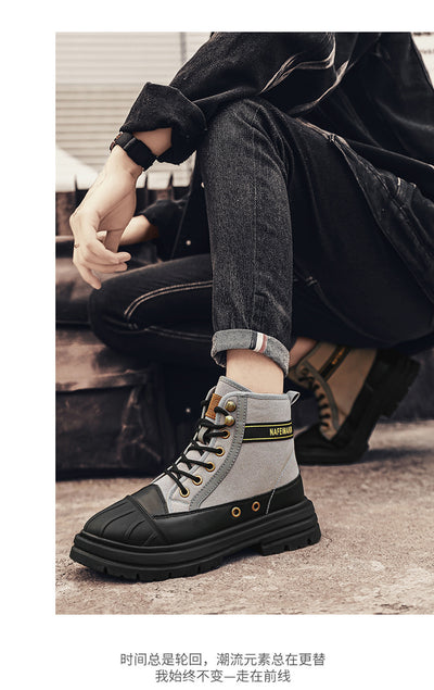 Botas Martin Altas Estilo Británico para Hombre - Image 23
