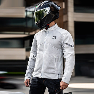 Chaqueta de Malla Transpirable para Motociclismo - Abrigo Deportivo para Hombre