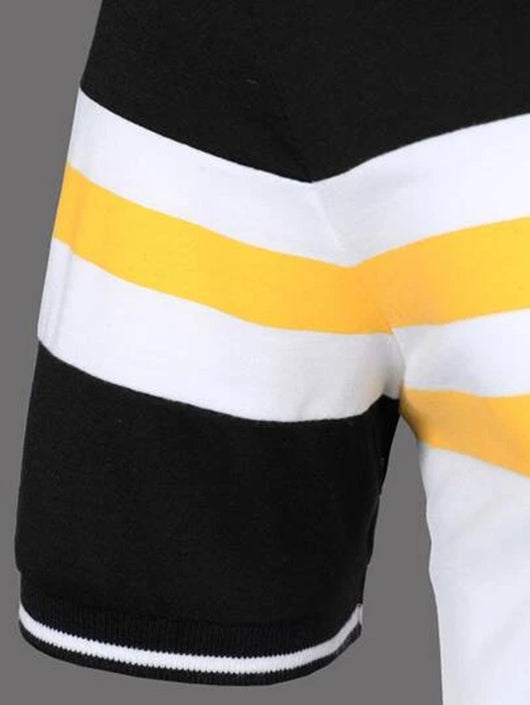 Polo Manga Corta a Rayas para Hombre - Diseño Clásico con Botones - Image 4