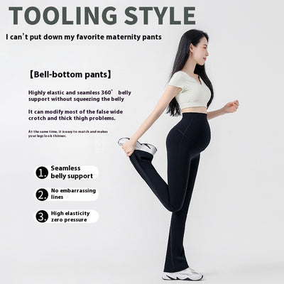 Pantalones Yoga Premamá Acampanados - Comodidad y Estilo para el Embarazo - Image 3
