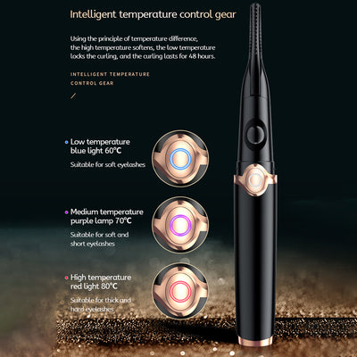 Rizador de Pestañas Eléctrico Calefactable Doble Cara para Maquillaje Profesional - Image 15