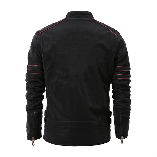 Chaqueta de Cuero y Polar para Hombre Otoño Invierno - Image 4