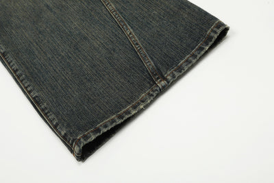 Pantalones Hombre Efecto Desgastado Corte Recto Suelto - Image 15