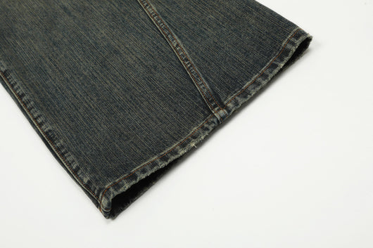 Pantalones Hombre Efecto Desgastado Corte Recto Suelto - Image 15