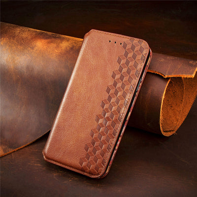 Funda de Cuero Integral para Teléfono - Color Sólido - Image 6