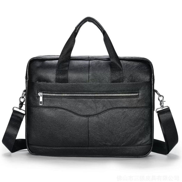 Bolso de Cuero Vacuno Vintage Primera Capa para Hombre - Image 5
