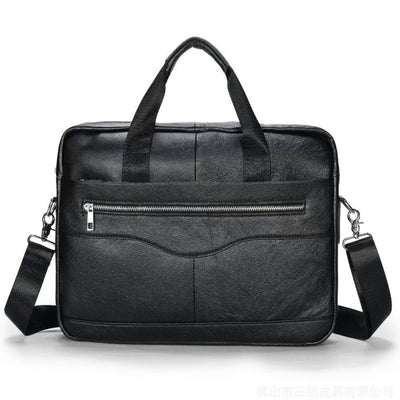 Bolso de Cuero Vacuno Vintage Primera Capa para Hombre - Image 5