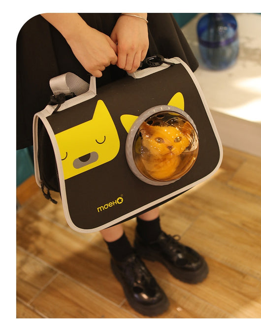 Mochila Transportadora Transparente para Gatos - Cápsula Espacial de Viaje - Image 12