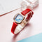 Reloj de Pulsera Cuadrado Impermeable para Mujer Estudiante