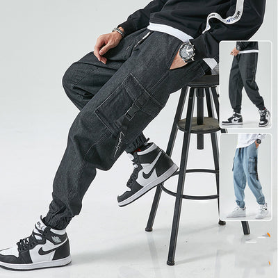 Pantalones Sueltos Estilo Coreano para Hombre - Diseño Moderno Primavera - Image 9
